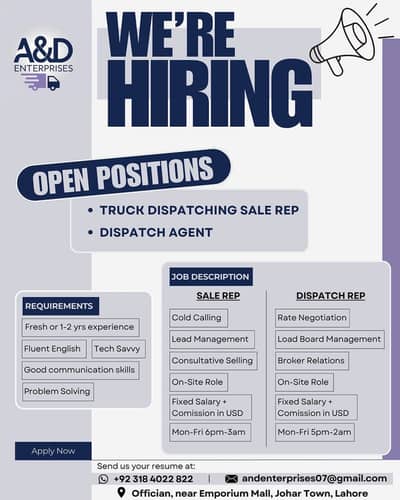 Truck Dispatching Sale &  Dispatch Agent