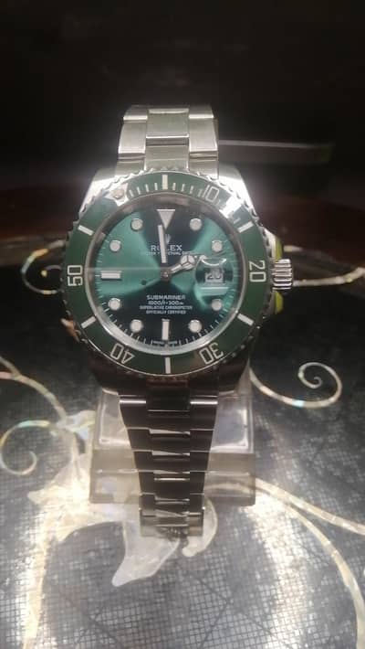 Luxury Green Dial Stainless Steel Watch
