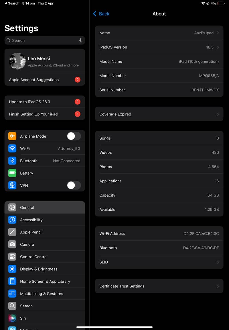 iPad 10 generation Silver 6