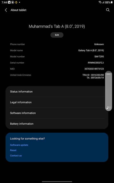 Samsung Galaxy Tab A exchange possible