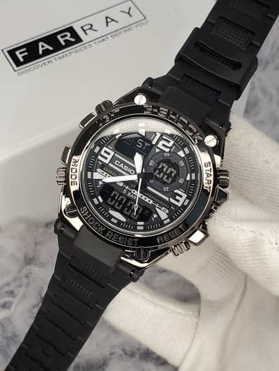 Dual Display Sports Watch (Analog + Digital) | 5 BAR Water Resistant