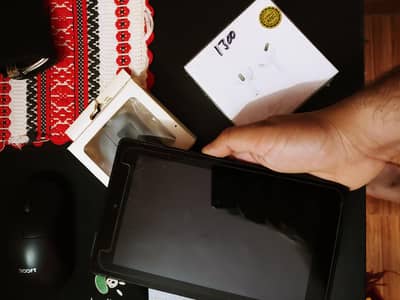 Amazon Tablet + Airbuds +  selicon case for sale