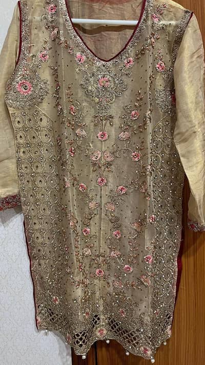 Fancy 3 piece organza suit