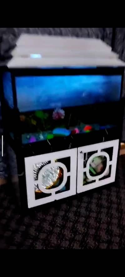 aquarium with cupboard