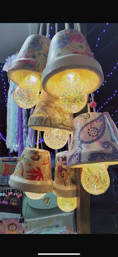 Glitter bulb ,pendant handmade lamps
