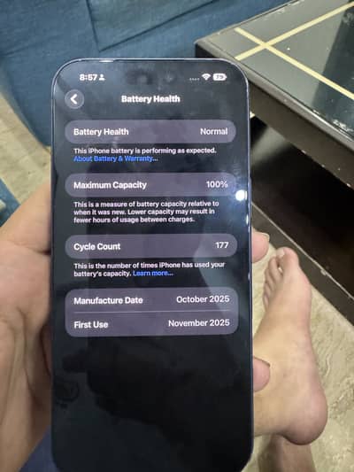 17 pro max non pta 10/10 battery health 100