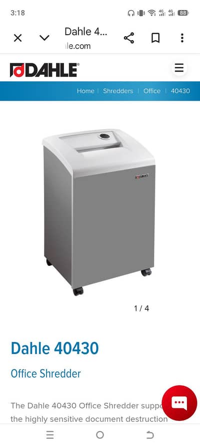 paper shanider machine  Dahle