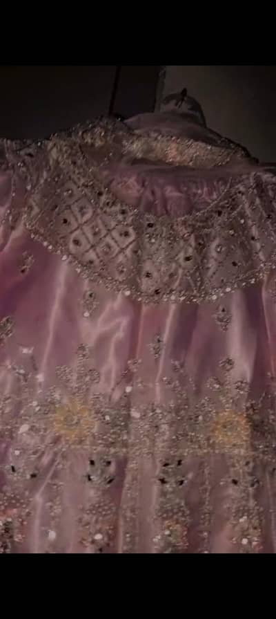 silk dress in purple CLR