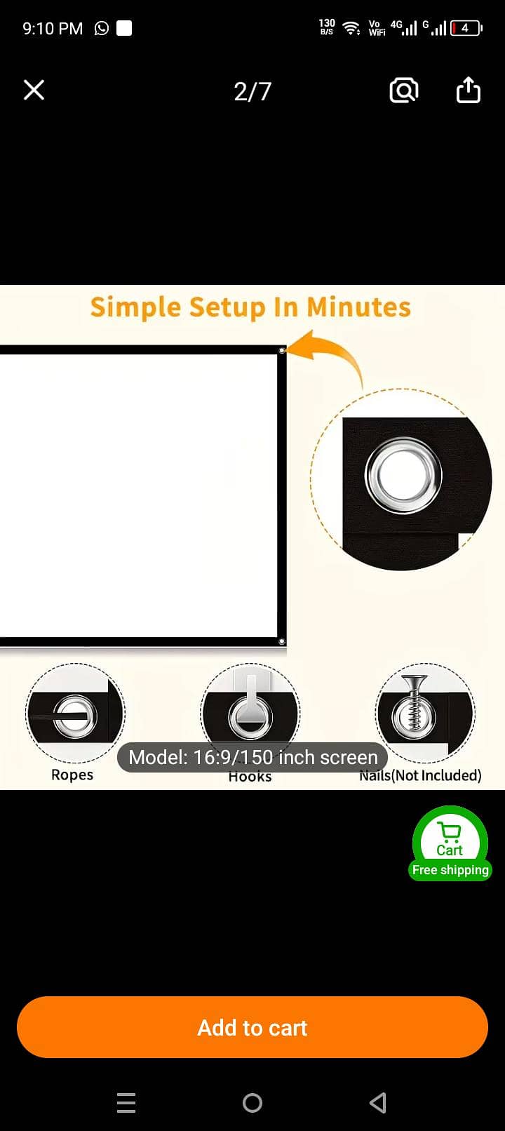 simple projection screen 1