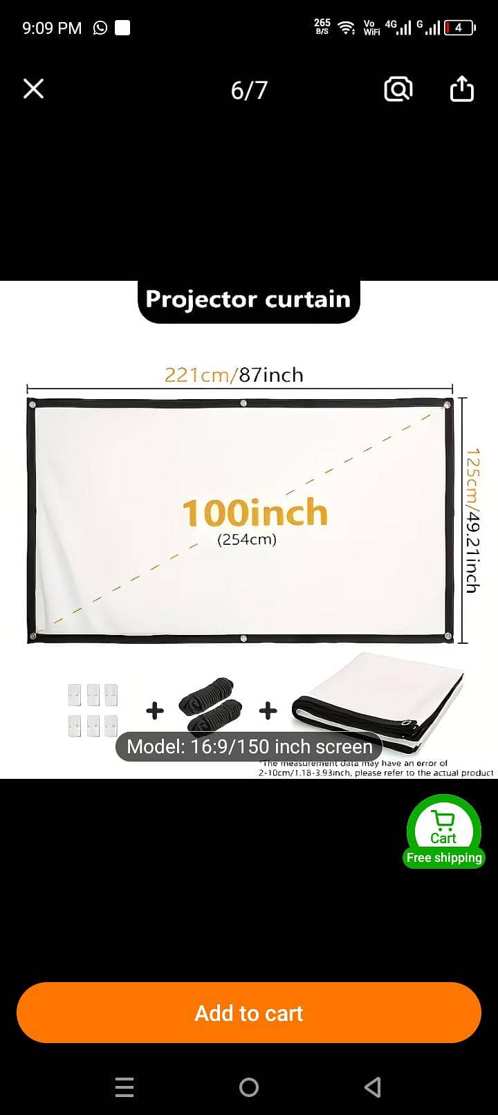 simple projection screen 3