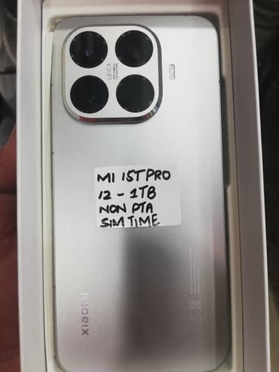 Xiamoi Mi 15 T pro  1TB Nonpta   vip pta Brand new  Sim time