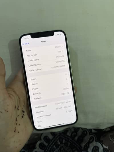 IPHONE 12 128GB PHYSICAL + ESIM PTA APPROVED 95% HEALTH