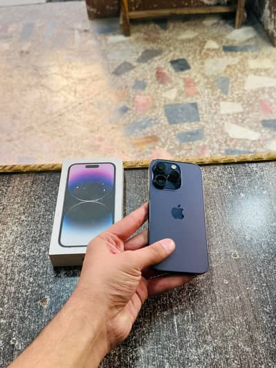 iphone 14 Pro with Box 256GB 85 Health Sheesha Condit Guine Waterpack