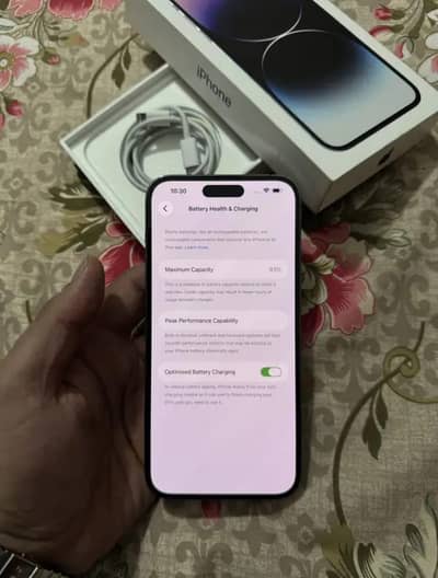 Apple iPhone 14 pro max pta approved 256 GB WhatsApp 03201602758