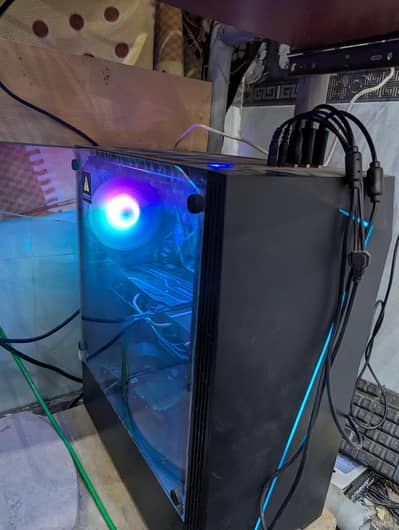 Gaming PC and Led  With All  cables