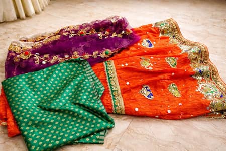 gharara for mehindi and mayo for bridal
