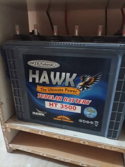 HAWK HT-3500 12V Tubular Battery – Used with 5.5 Months Warranty