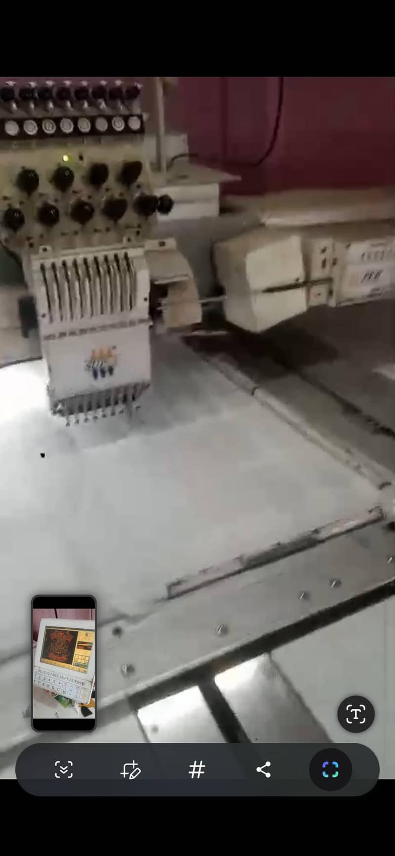 6 Head Embroidery Machine  Sample Machine 2