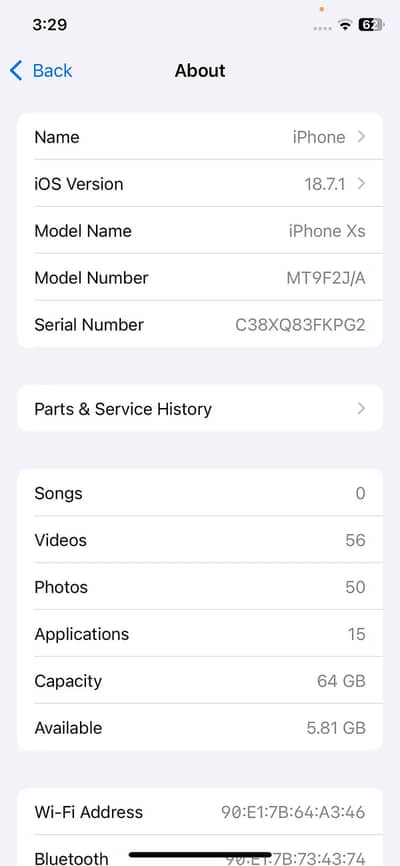 Iphone xs non pta