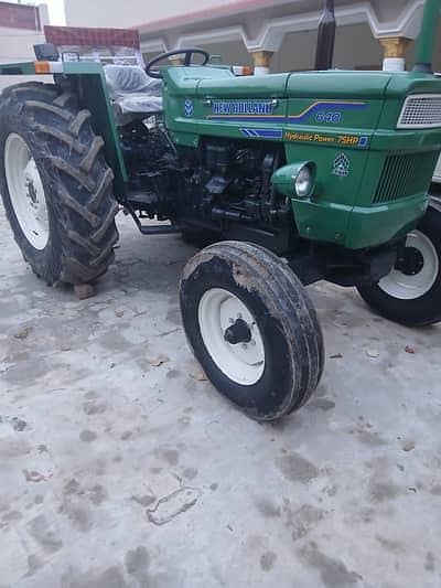 green tractor Fiat 640, zero meter