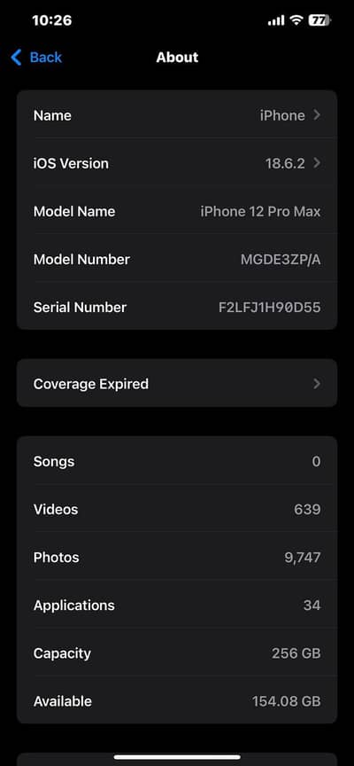 iPhone 12 Pro Max 256GB PTA Approved | 96% Battery | Gold | Mint 10/10