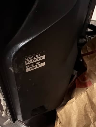 SONY TV KD-43X7000E