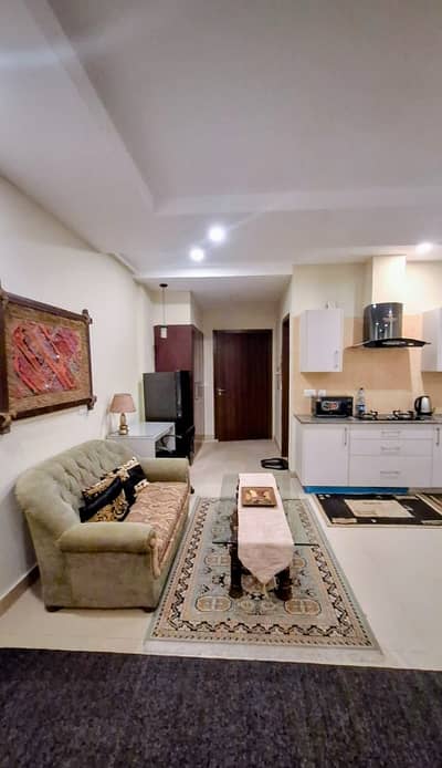 1-Bedroom Fully Furnished Apartment Is Available For Rent In A Prime And Elite Living Area