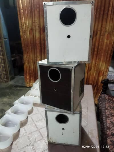 3 boxes and parrots bartan