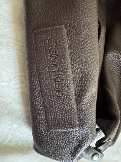New CK leather bag for toiletries from USA Hub jafferjees