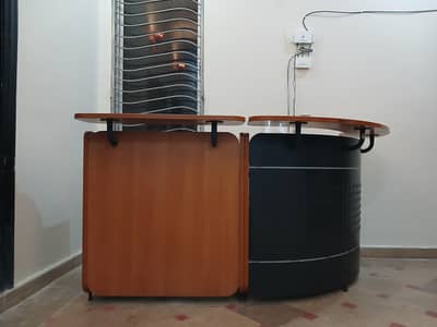 Interwood Modern Reception Table 2 Piece Office Front Desk