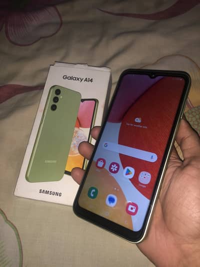 Exchange Samsung Galaxy A14 4/128 With orignal box All ok duel sim PTA