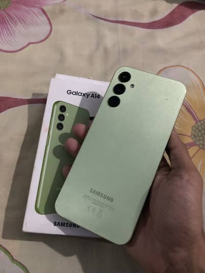 Exchange Samsung Galaxy A14 4/128 With orignal box All ok duel sim PTA
