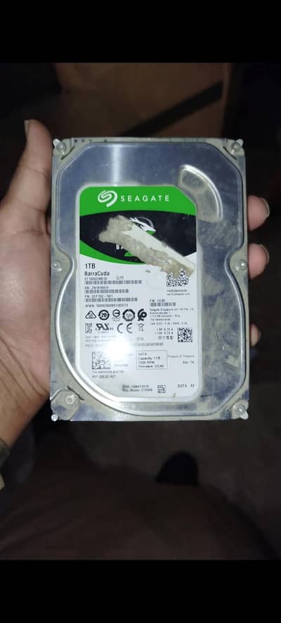 1tb Hard drive 100% health