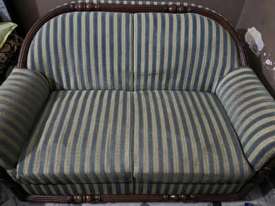 Wooden Sofa Set (3+2+1) – Premium Quality | Excellent Condition