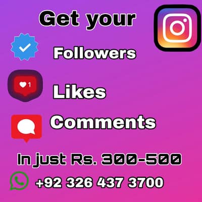  Increase Followers & Likes Quickly – Rs. 50 Start