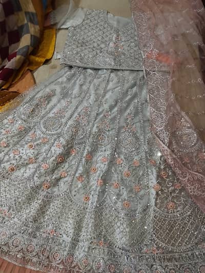 Mirror work lehnga