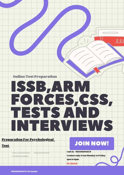 Psychology Test preparation  (ONLINE SESSION)