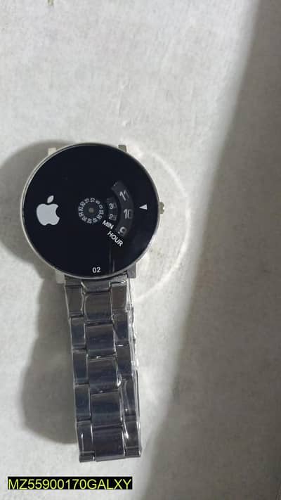 Men's Stainless Steel Round Dial Quartz Watch