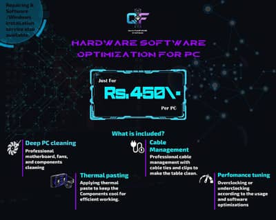 PC repairing Window and software installation