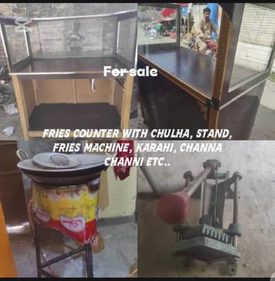 Fries counter with all assessores for sale