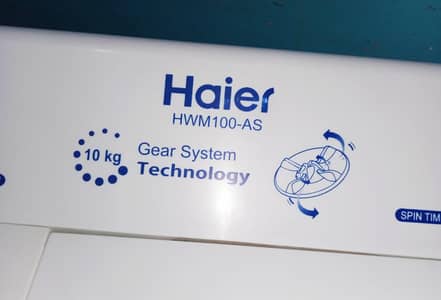 Haier washing machine twin tub model number HWM 100 As