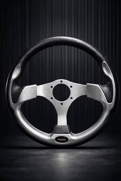 momo steering wheel silver
