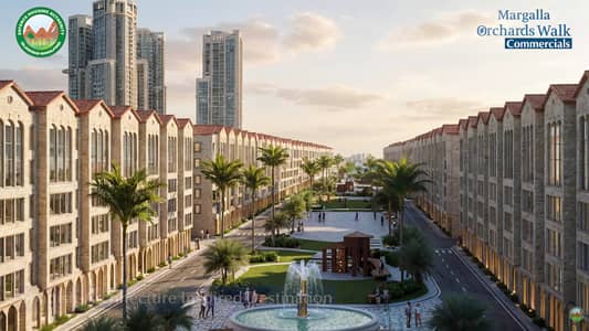 5.33 Marla (40x30) LG+G+5 Commercial Plot For Sale in DHA Margalla Orchards Walk