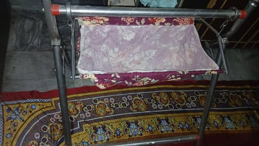 folding baby cradle swing of pure steel