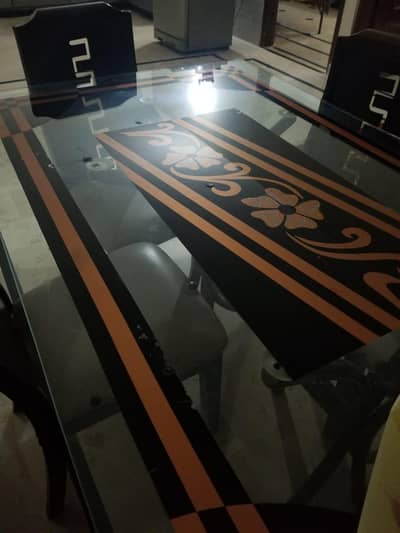 dining table with four chairs