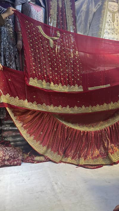 bridal dress unstitched banarsi