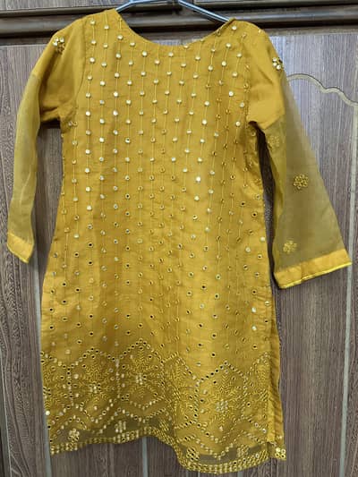 Desi Yellow Mehndi Sharara – 3 Piece Suit