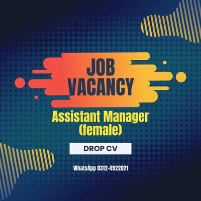 Job Assistant Manager (female)