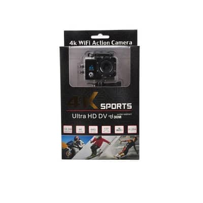 Action Sports Camera WiFi 4K With Full Accessories