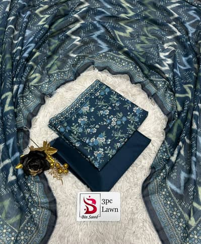 Unstitched 3 pc Dresses Available in affordable Price.